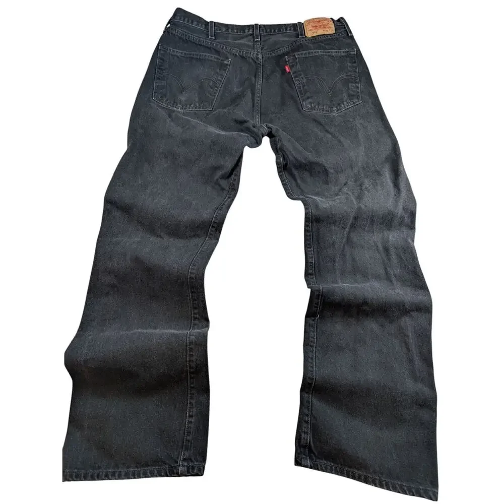 Levi’s 501 XX Button Fly 100% Cotton Black Denim Jeans 38X34 Y2K